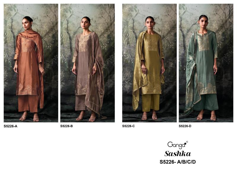 Ganga sashka 5226 dress material wholesale